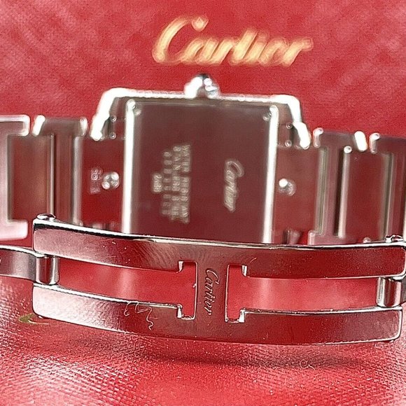 STUNNING! CARTIER TANK LADIES CUSTOM 4CT+ WATCH!! - Picture 2 of 6